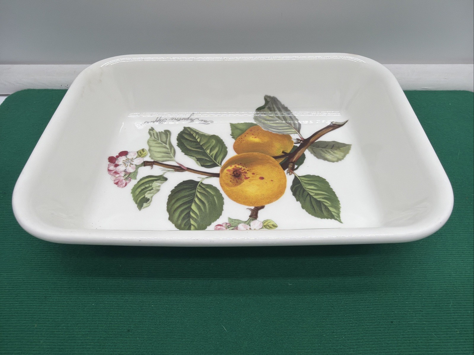 Portmeirion Pomona Pan 8.5″ Pippin Leaves Blooms Fruit Discontinued EXC+
