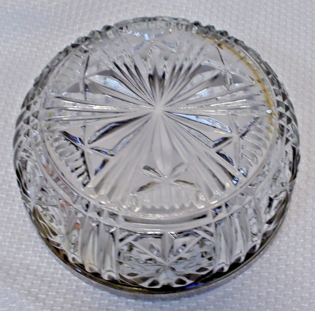 Vintage English Raimond Cut Glass Bowl -England -4 1/2 inches