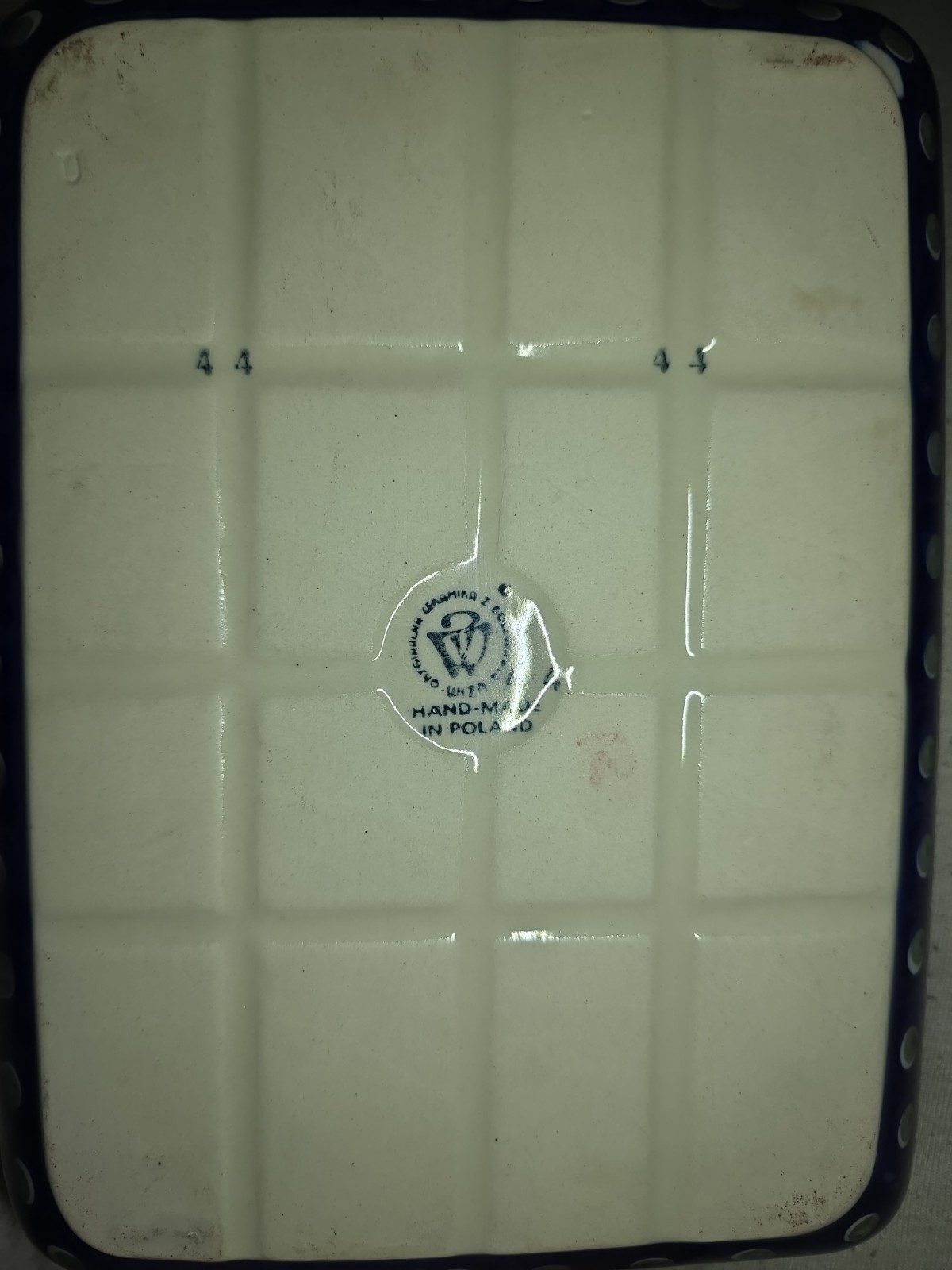 Boleslawiec Polish Pottery Rectangular Baker Dish Ceramika Wiza Strawberry 44