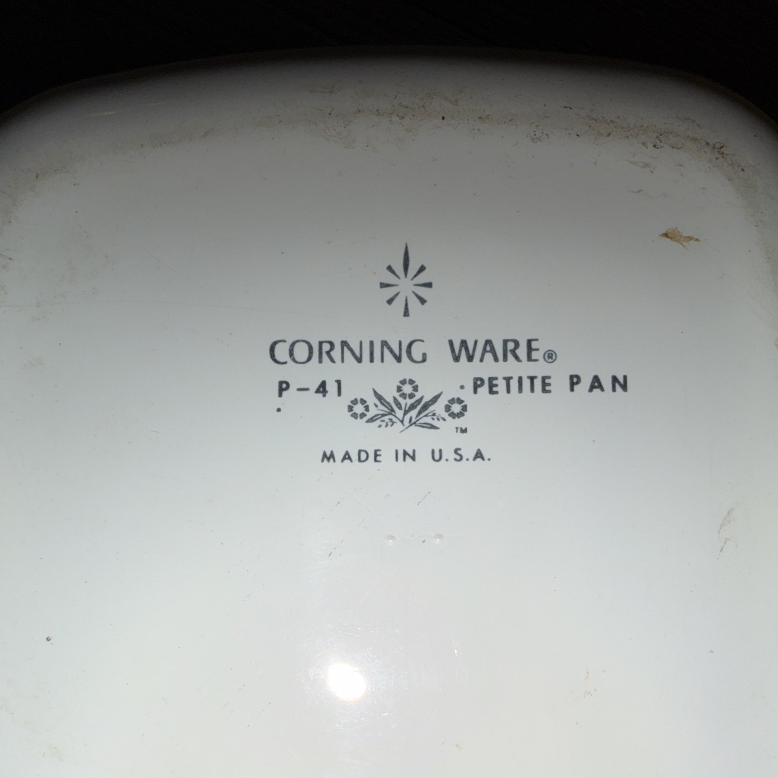 VINTAGE Corning Ware CornFlower Petite Pan P-41 NO LID