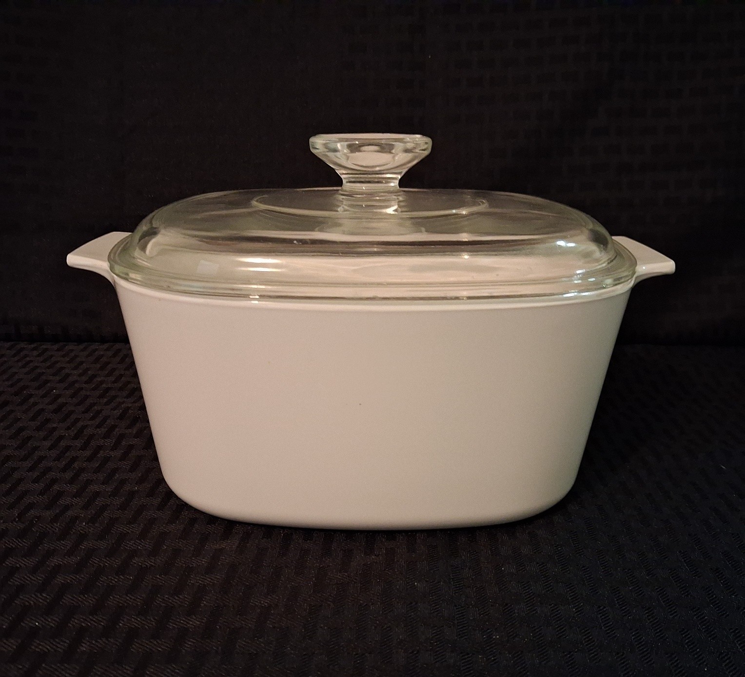 Corning Ware White A-3-B 3L 3 qt Casserole Square Dish w/ Lid