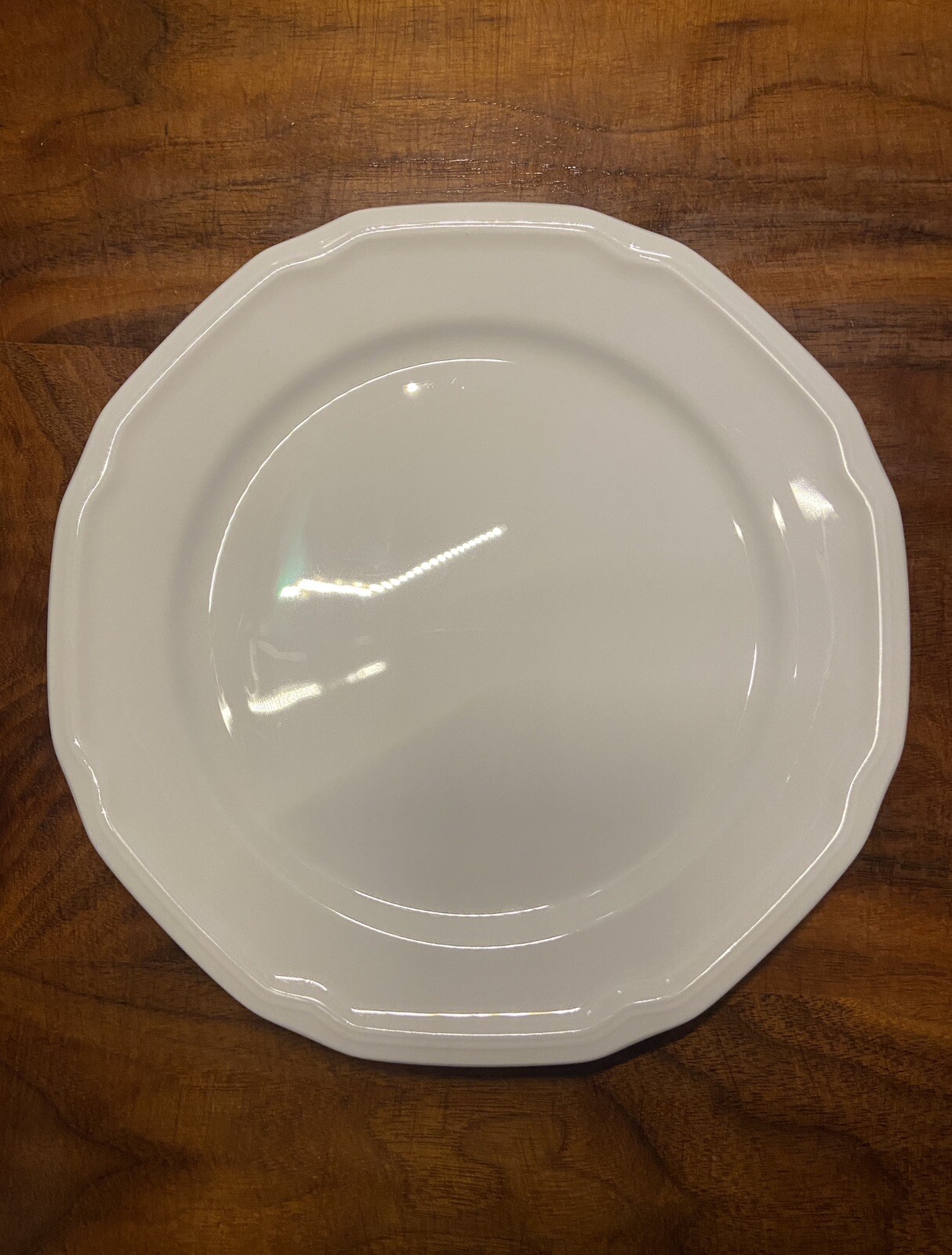 Set of 6 NEW Mikasa ANTIQUE WHITE 8.5” SALAD LUNCH PLATES Porcelain Dinnerware