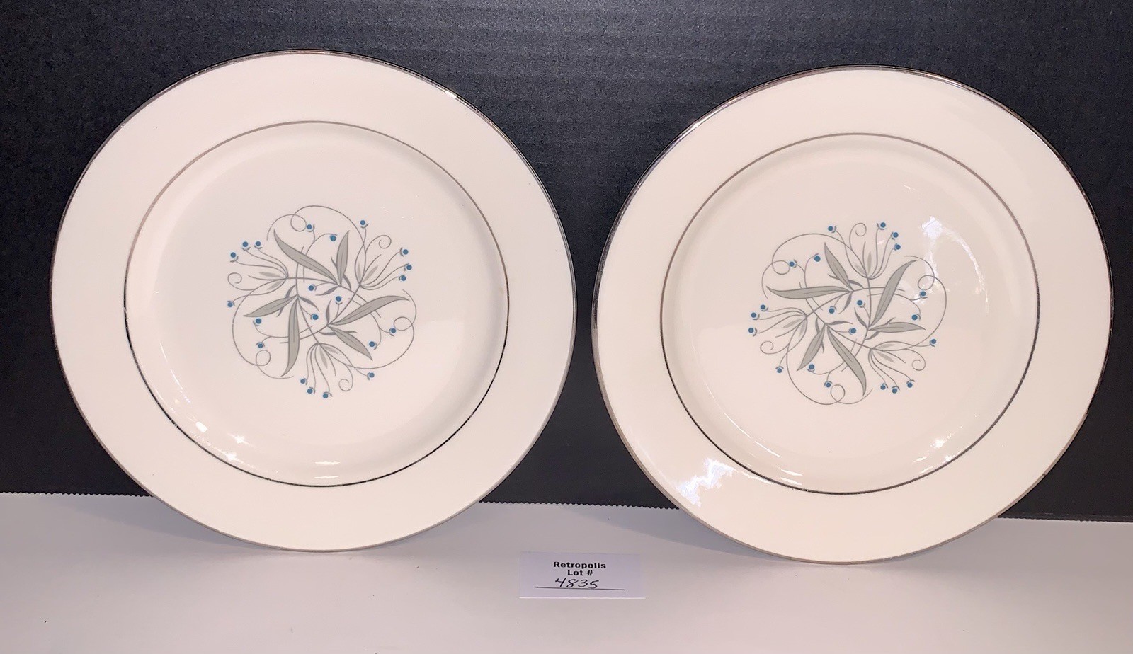 Pair of Homer Laughlin Celeste Salad Plates 7.25″ Vintage