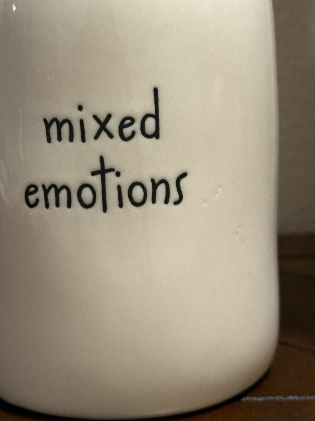 Rae Dunn x Disney Inside Out Double-sided Ceramic Mug ‘mixed emotions’ NWT