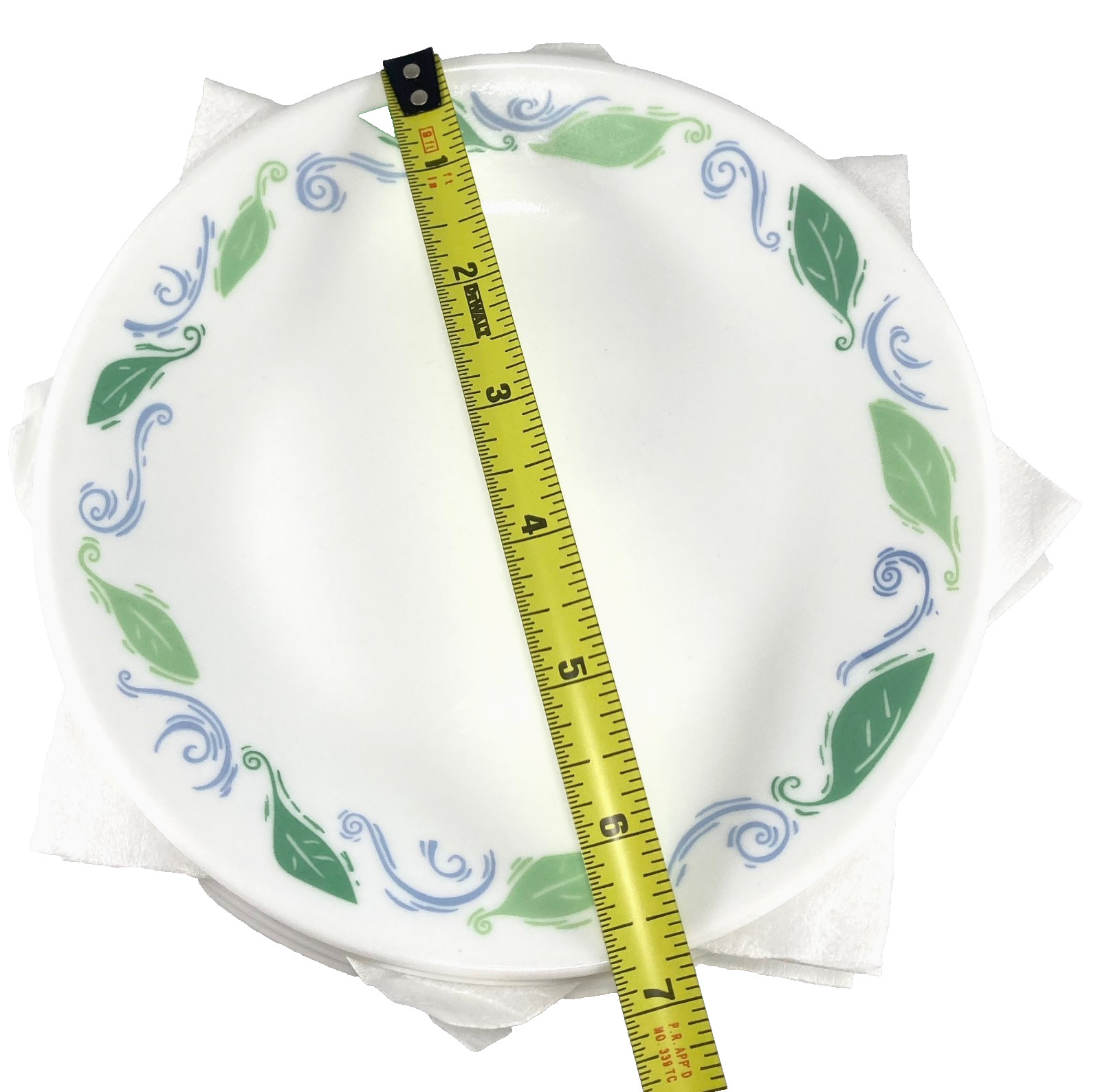 6x Corelle Spearmint 6 3/4″ Bread Plates Salad Desert Saucer Set Garden