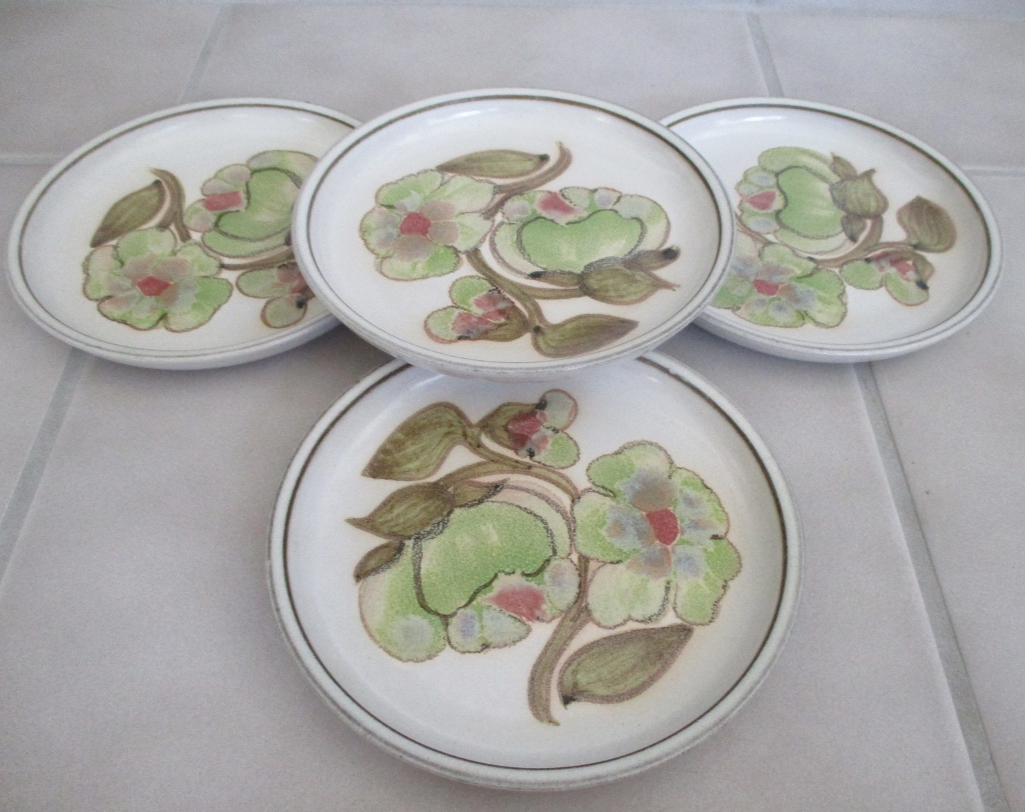 4 Denby Troubadour 6 1/2″ Bread & Butter Plates England Set of 4
