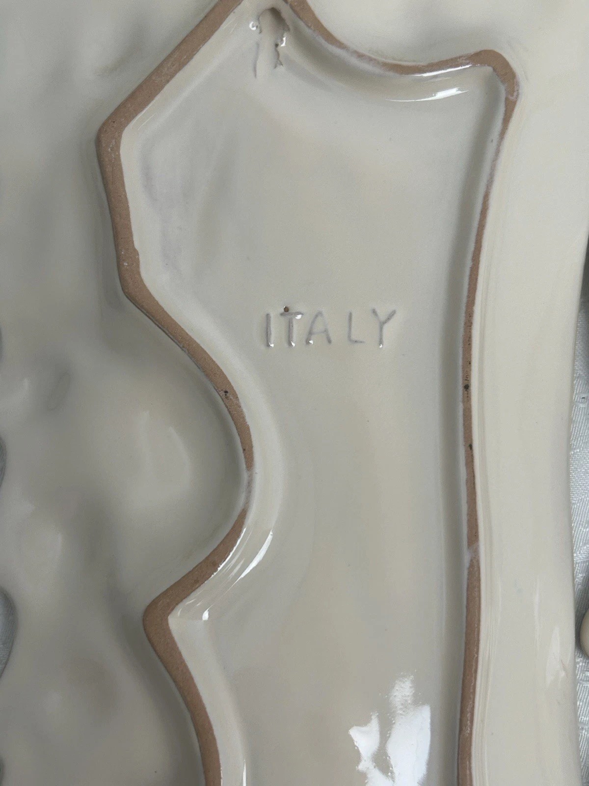 Vintage Italian Hand Painted Wall Plates Marked ITALY Earthenware Set of 4