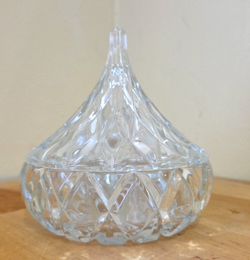 Hershey’s Kiss Glass Candy Jar by Block Glass