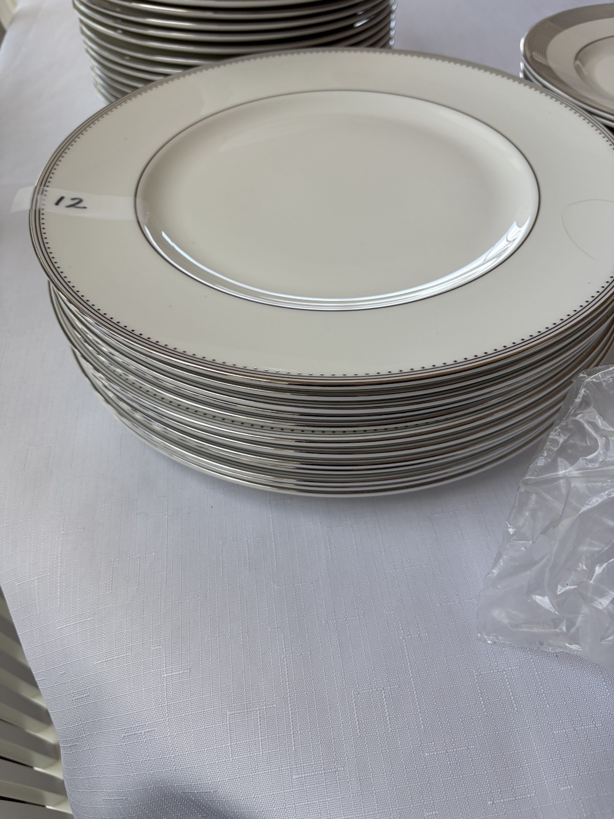 Wedgwood Grosgrain Bone China Set of 6 pieces $44/set plus extras