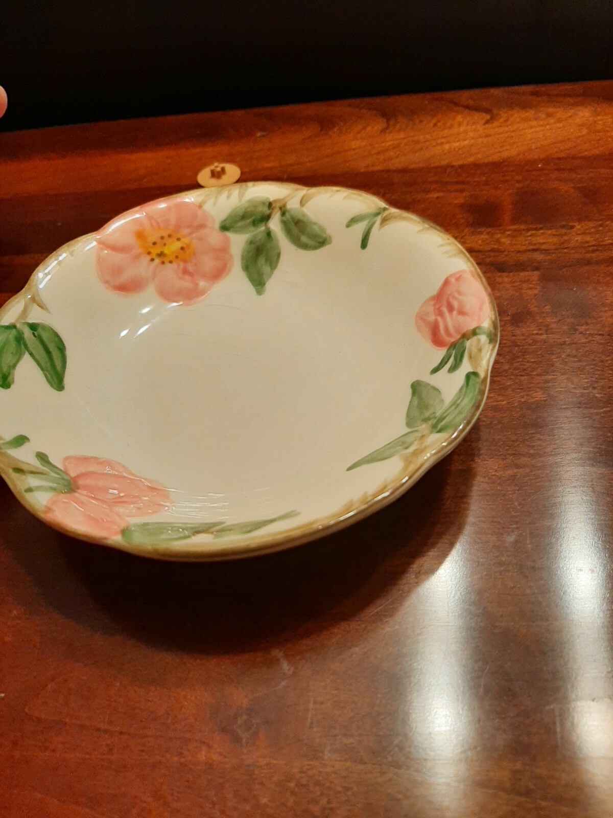 Vintage Franciscan Desert Rose Dessert Dish 5 1/8 Inches By W 1 Inch USA 50 year