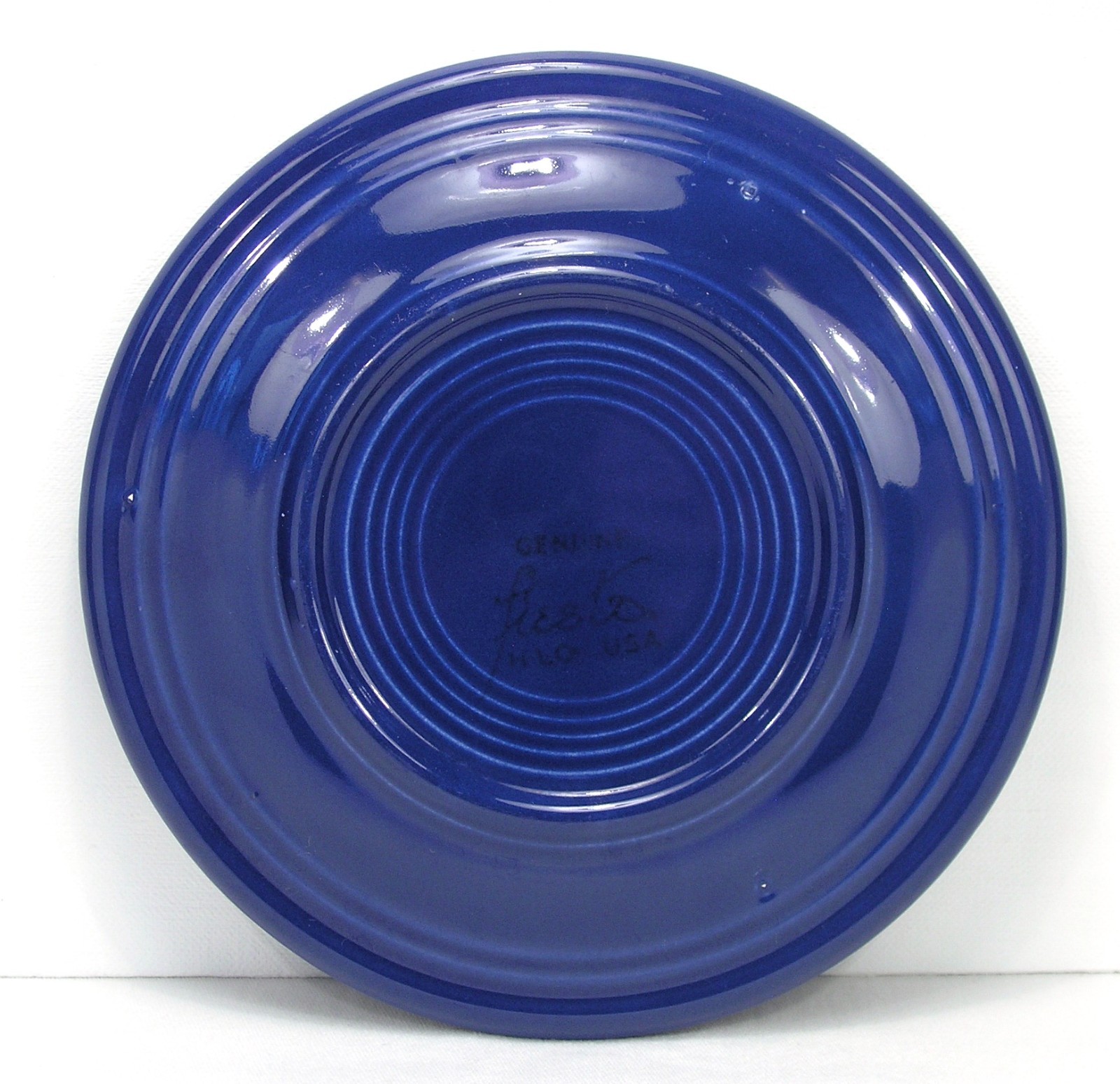Vintage Fiesta 6″ Plate Lot (5) Gray Yellow Cobalt Blue Original 50’s Colors