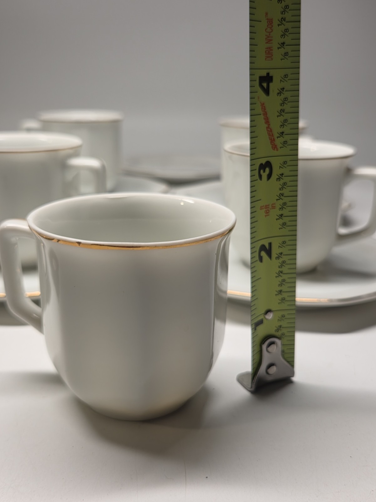 Set Of 6 Vintage TOSCANY (Japan) Guilded Demitasse/Espresso Cups And Saucers