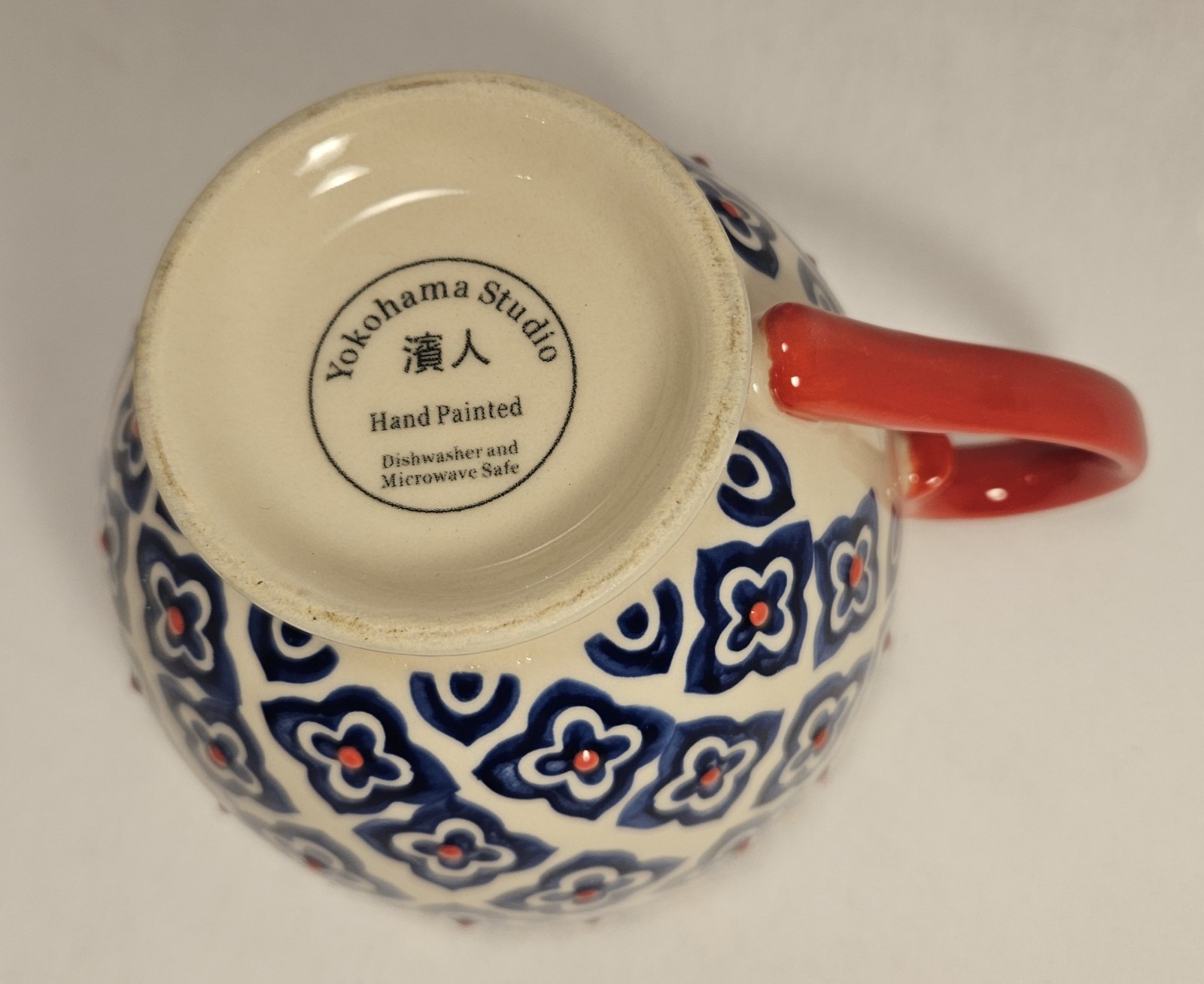 Yokohama Studio Hand Painted Floral Ceramic Mug