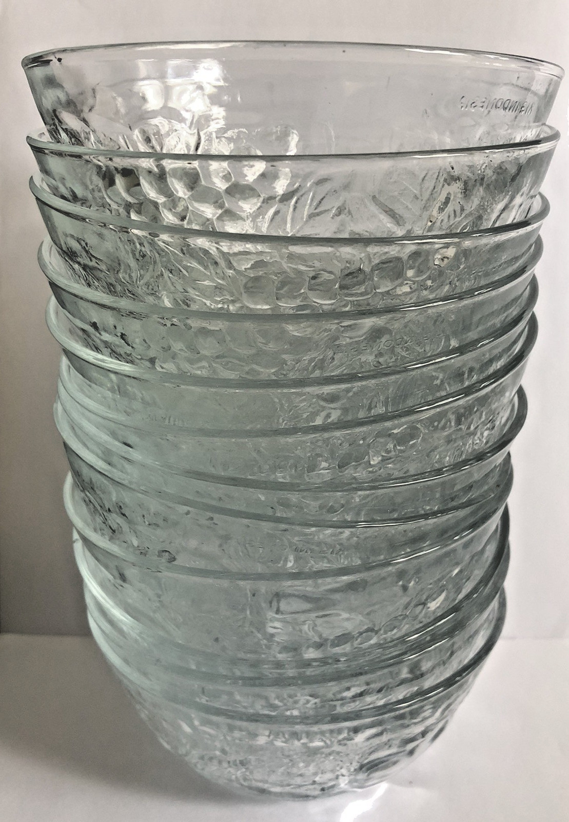 Vtg KIG Indonesia Fruit Garden Bowl 5″ Clear Glass 12 Available Sold Separately
