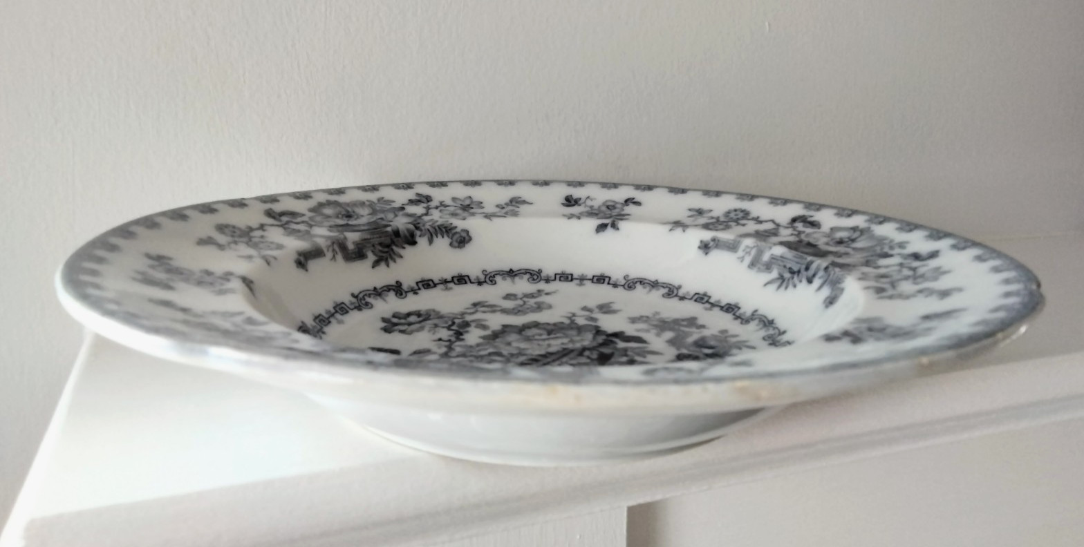 Antique R & M Nankin Jar Blue/White Bowl Floral Pattern 1800s 10.3” England