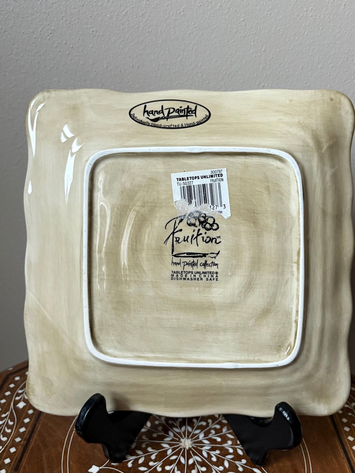 Vintage Tabletops Unlimited ‘Fruition’ Square Salad Plate Grapes
