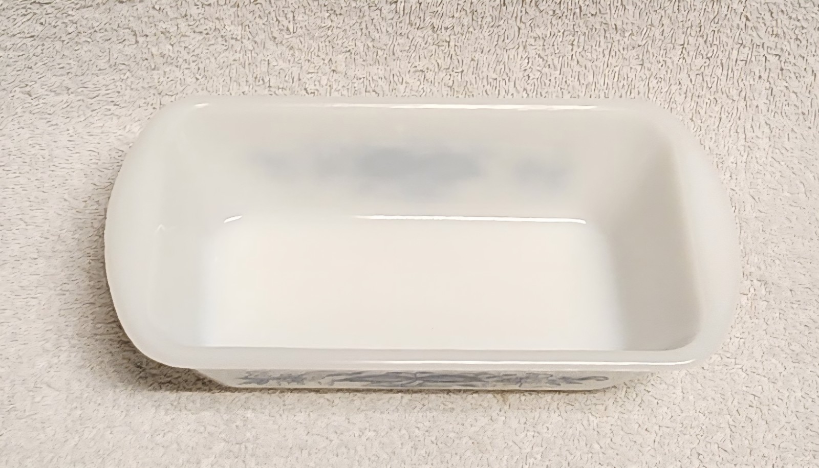 Vintage Glasbake Old Town Blue Onion 1.5 Quart Casserole Dish Loaf Pan J522