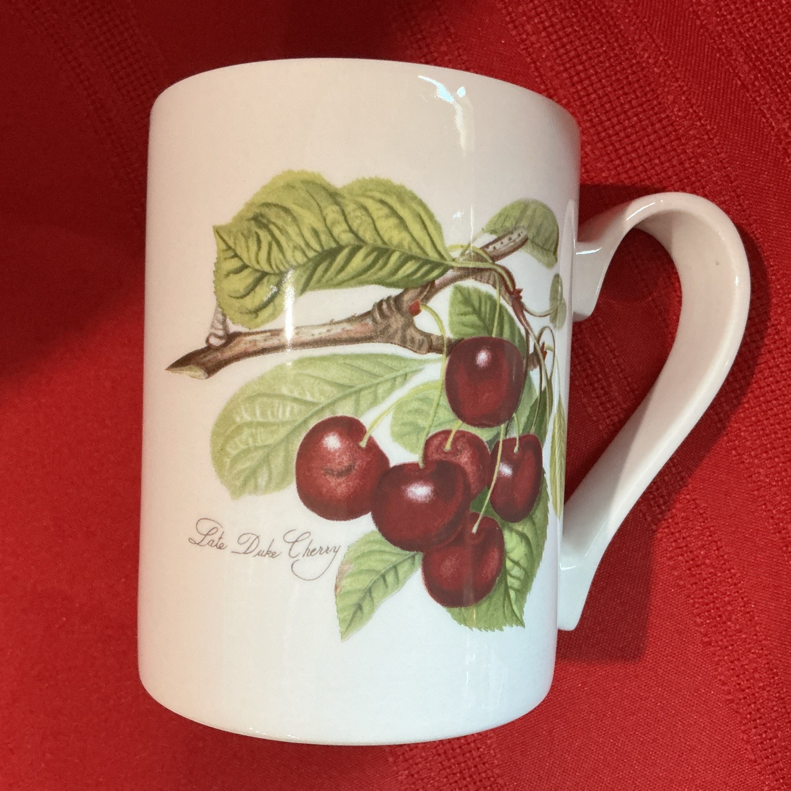 Portmeirion Pomona Straight Side Mugs (3) Orange Stamp
