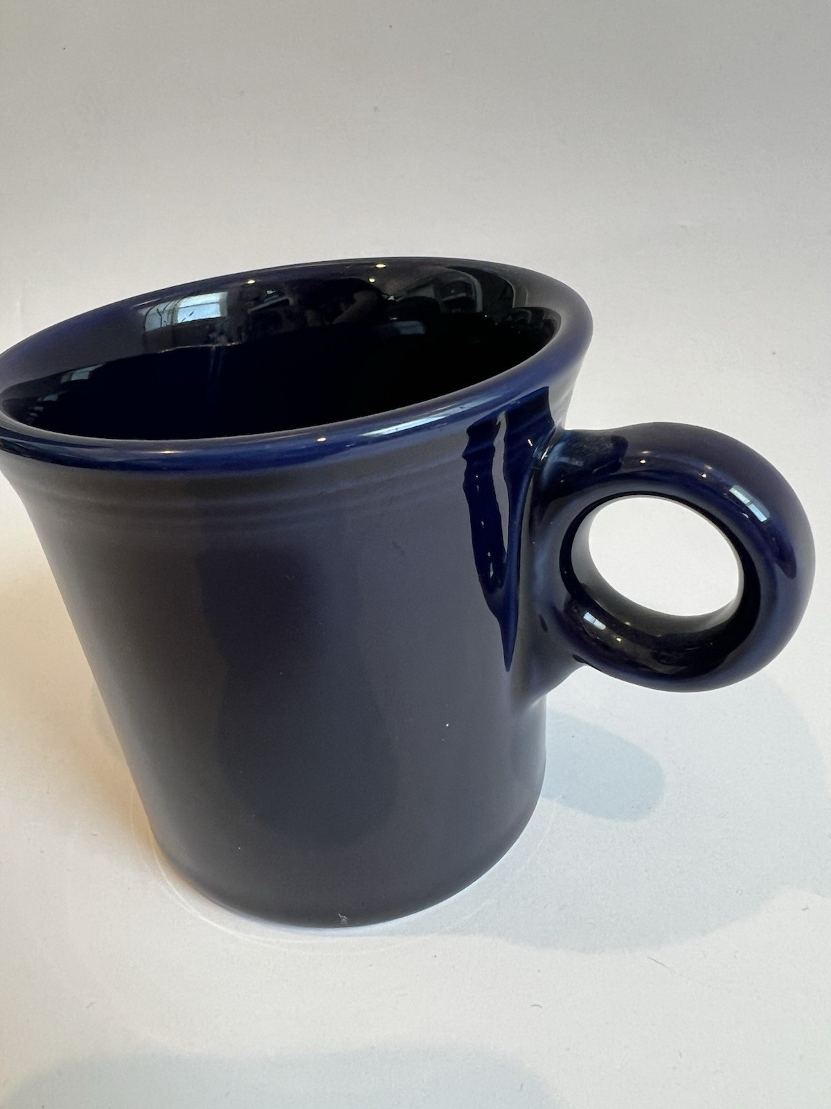 Fiestaware Coffee Cup Tom & Jerry O-Ring Handle Mug Fiesta Ware Cobalt Blue #105