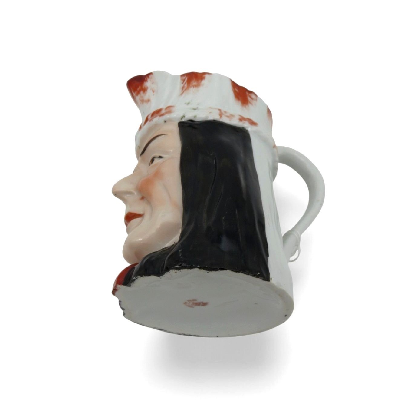 Ceramic Native American Chief Pitcher Creamer Vintage