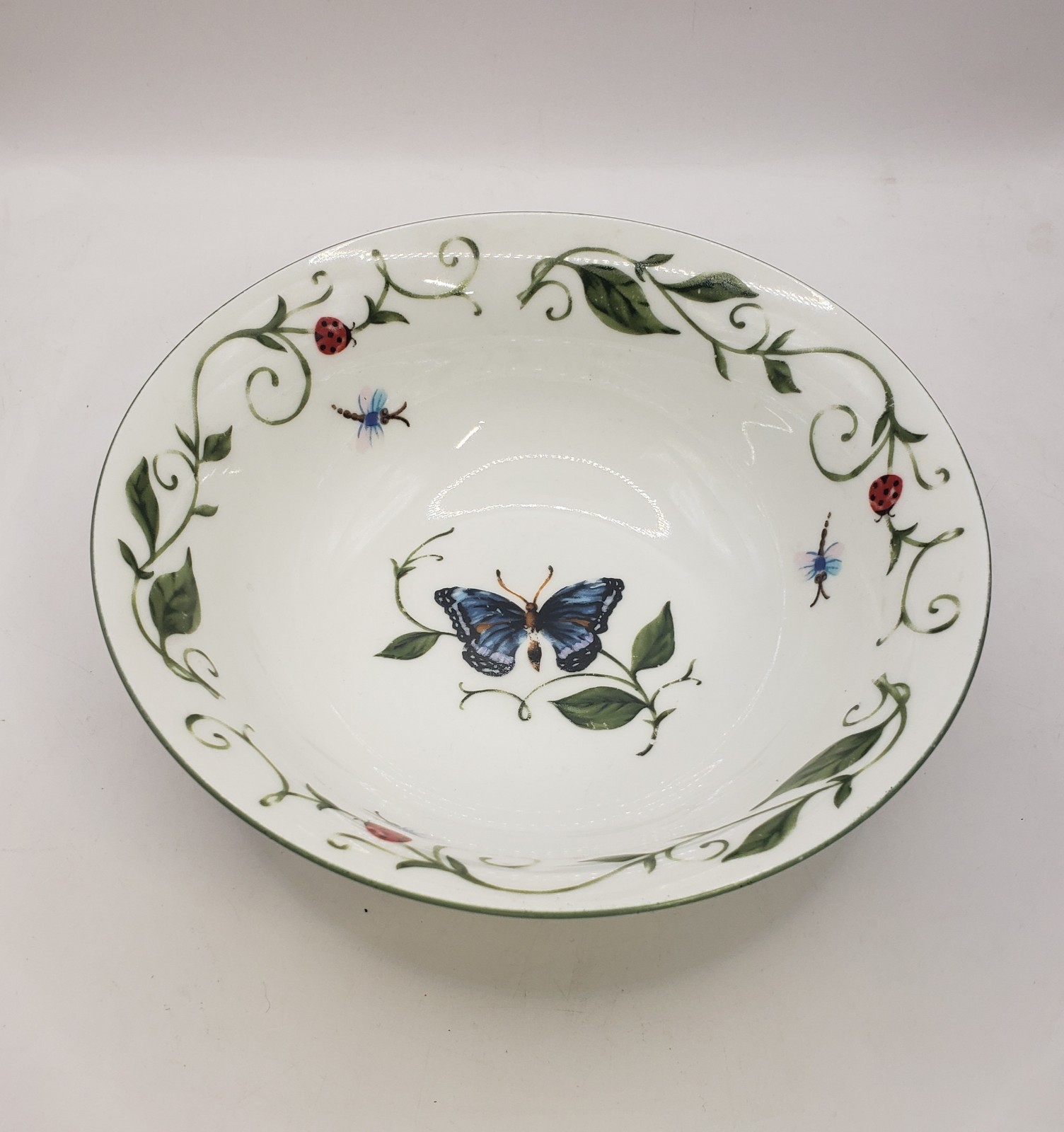 2 Tabletops Unlimited Butterfly Ladybug 7” Cereal / Soup Bowls