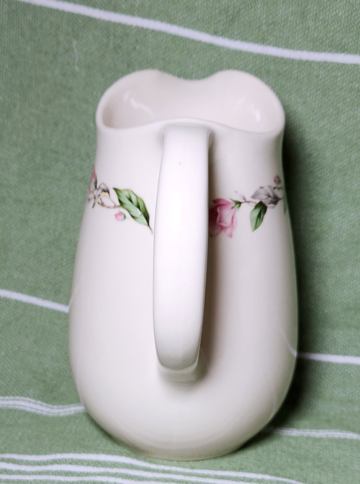 Vintage Universal Cambridge Rose Garland Ceramic Pitcher Rose Bud Pattern