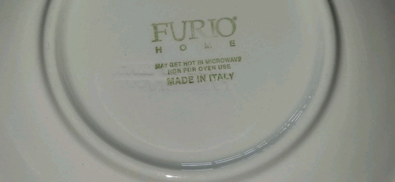 Furio Home VTG 1997 Holiday Christmas Tree Plate 8″ Spongeware Edge