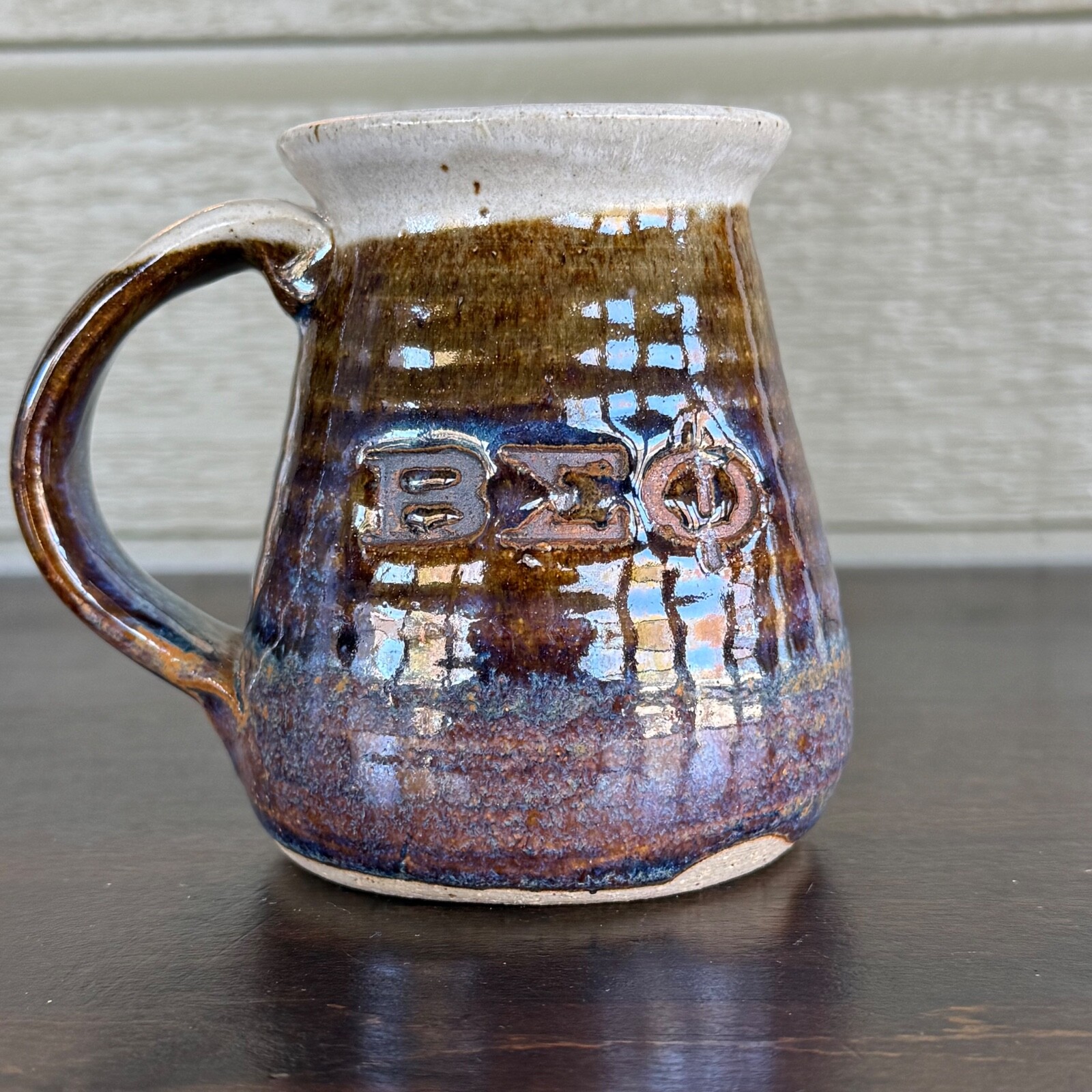 Vintage Barry Jepson Studio Art Pottery Coffee Mug 1979 Beta Sigma Phi Kansas