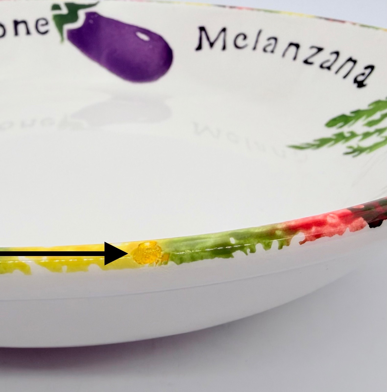 Pier 1 Pomodoro Pasta Bowl Set 5 Pc Italy Aglio Mixed Vegetables Hand Painted