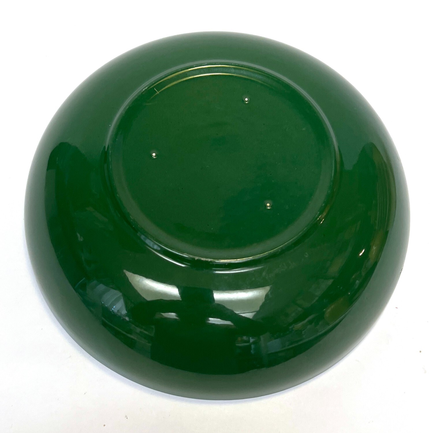 Vintage Hollydale Malibu Modern Forest Green 9″ Round Serving Bowl