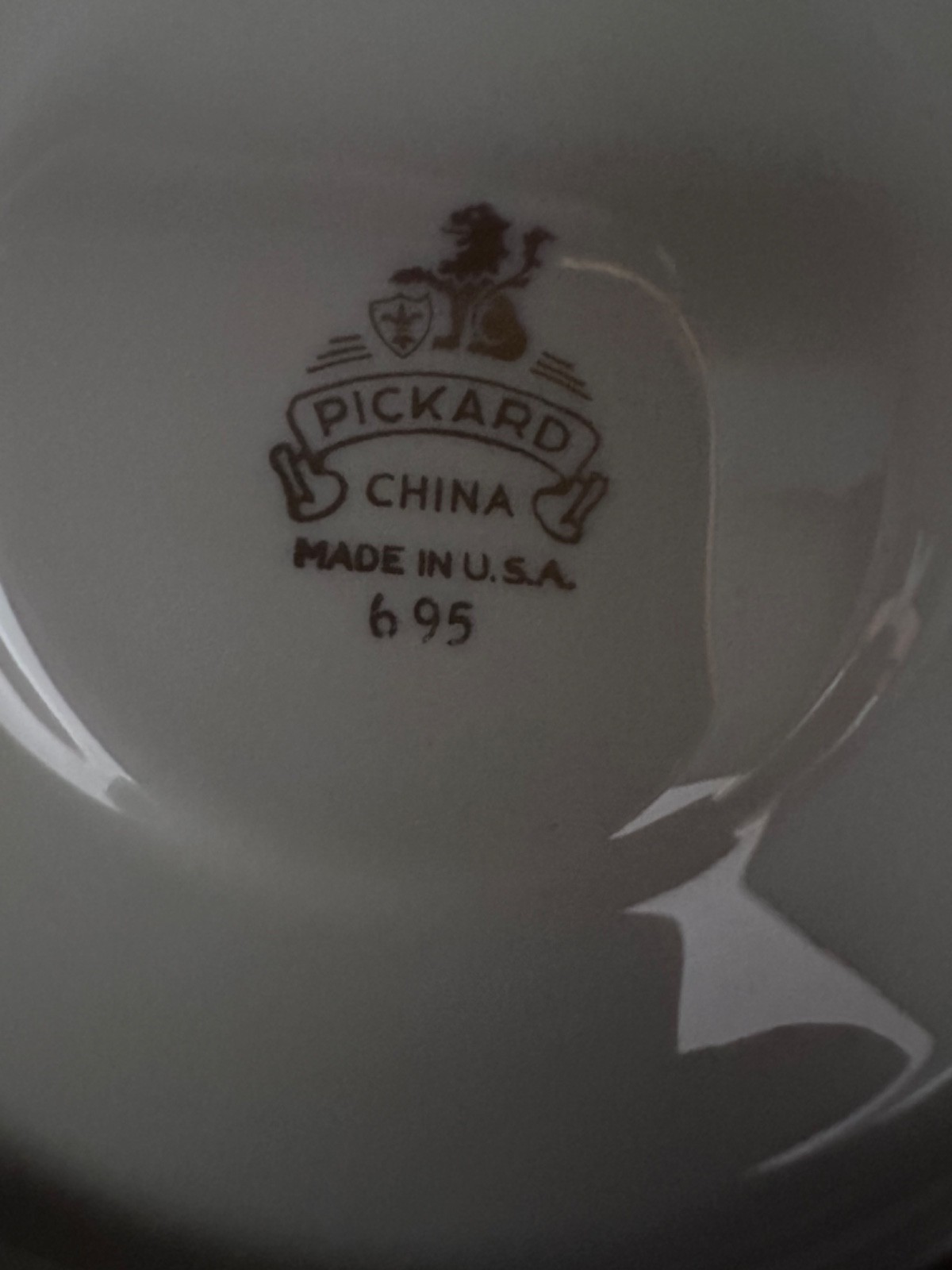 pickard china gold cups and saucers model 695