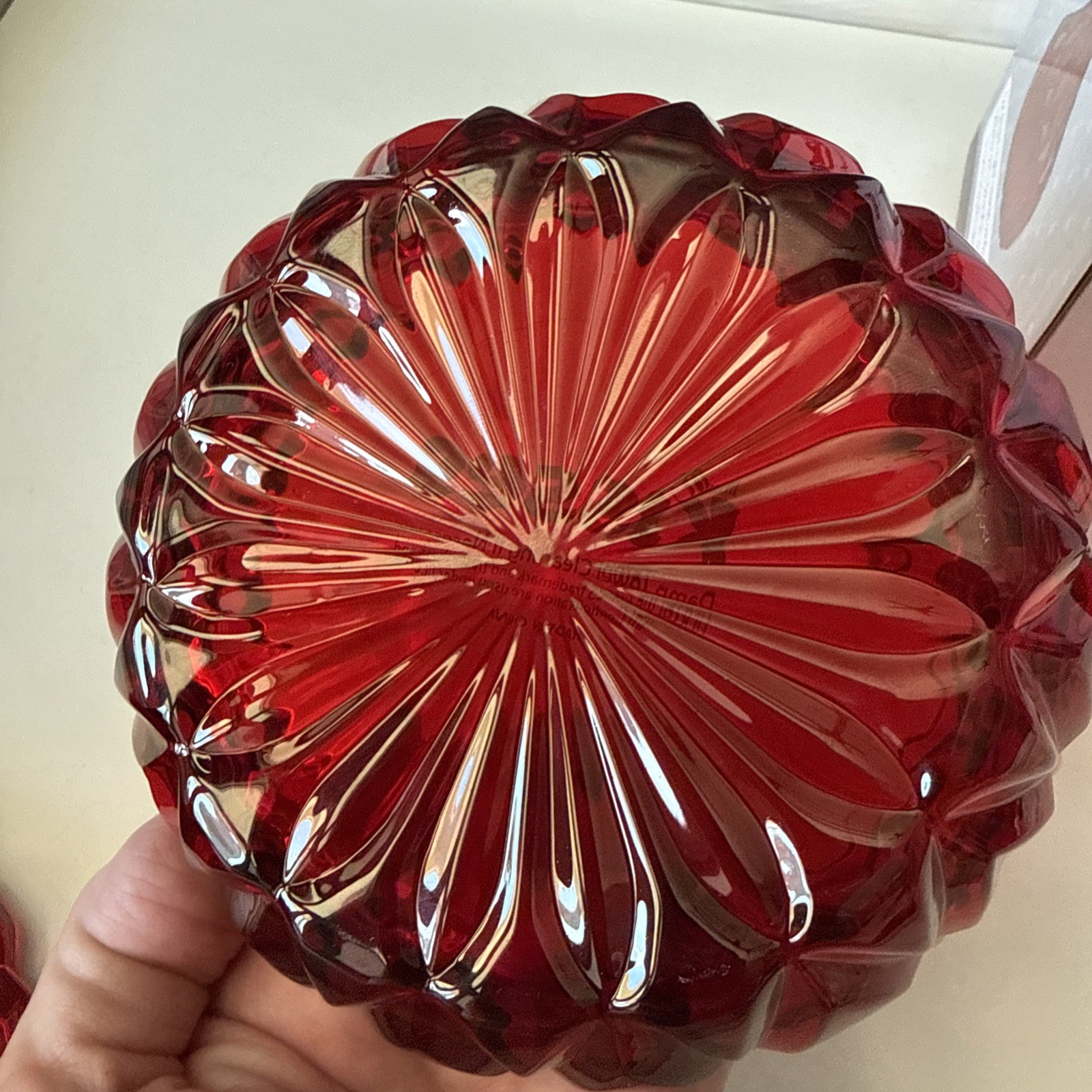 Hershey’s Kisses Shannon Godinger Crystal Red Covered Candy Dish