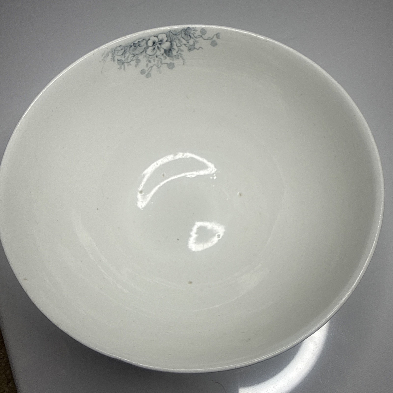 RARE Antique 1893 British Transferware Bowl – “LUCANIA” Pattern (Rd No 211725)
