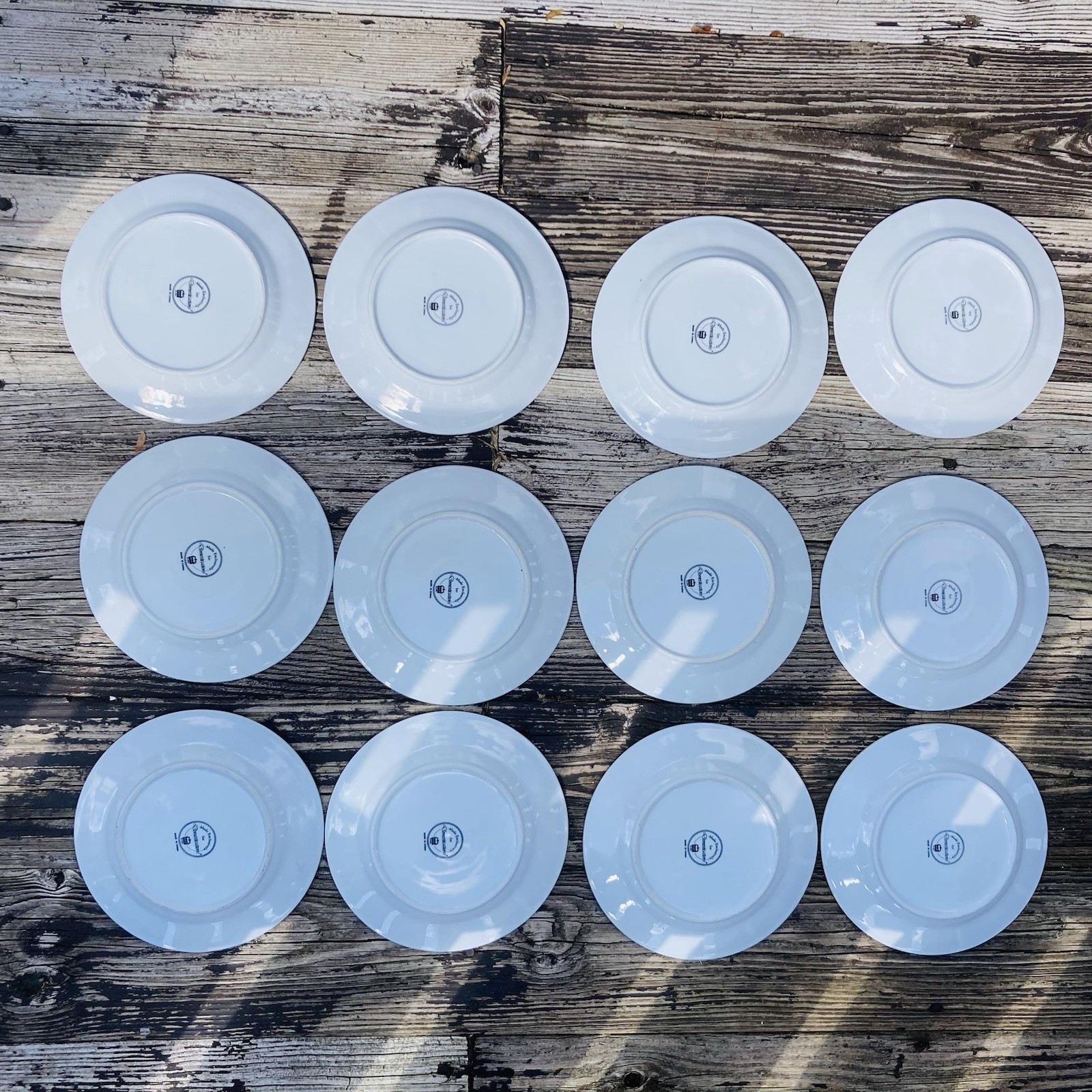 Vintage 12 Days Of Christmas 8″ Salad Plates Domestications Complete Set