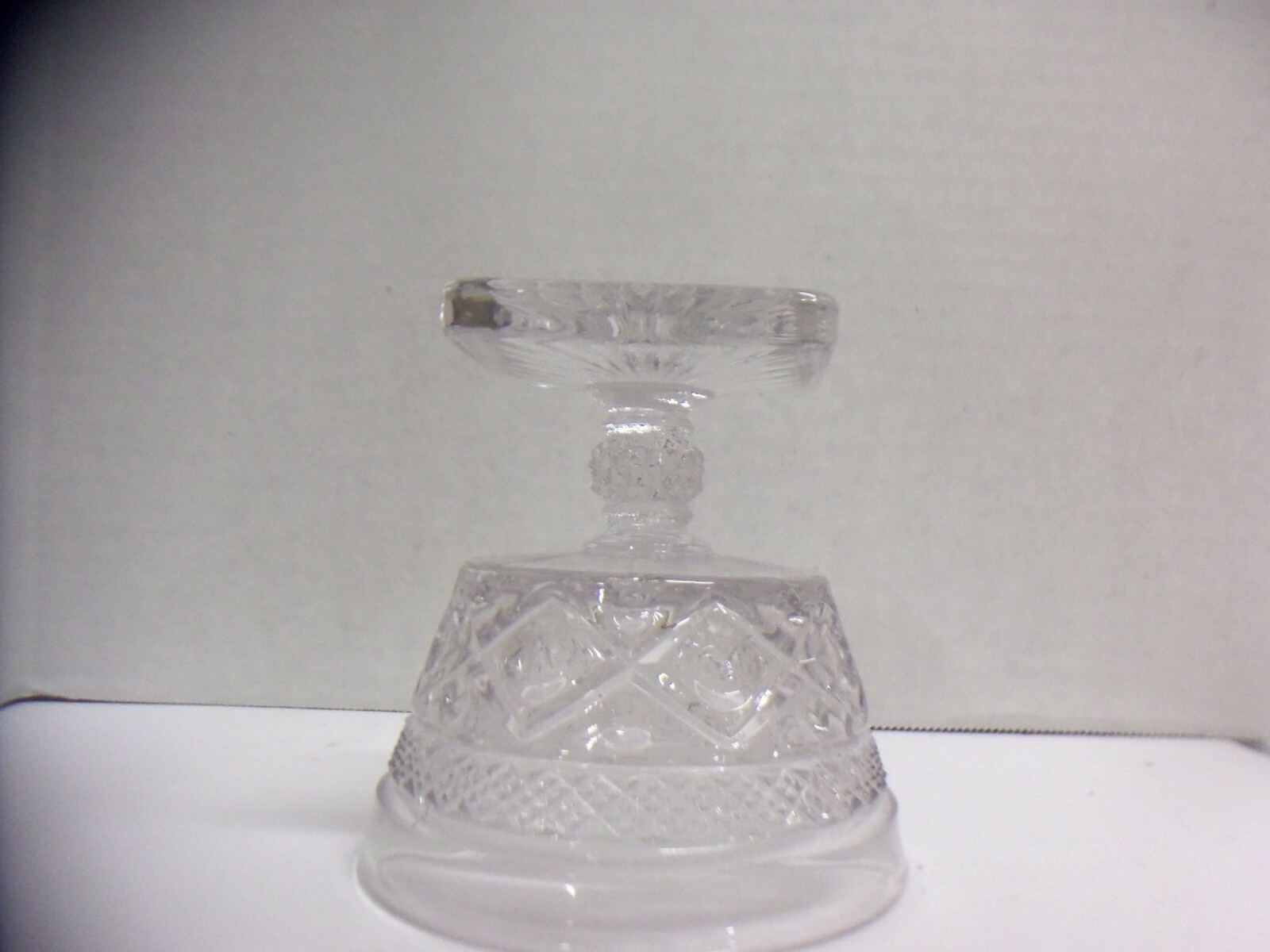 Single Clear Glass Footed Dessert Cup See Picture For Design 3 3/4″ Tall X 3 3/4