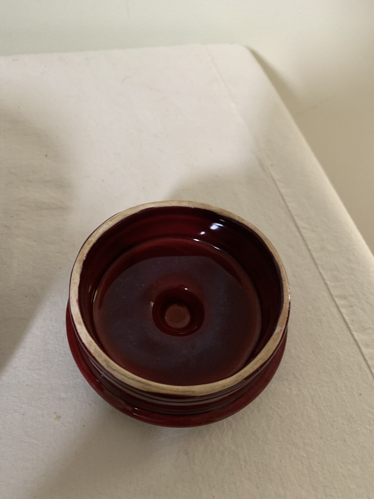 Hollydale California Tea Pot Malibu Modern Maroon Red MCM 1948 Teapot Vintage