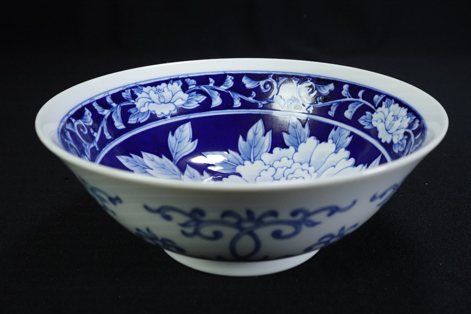Mixed Lot 4 Blue Floral Yokohama Studio Japanese Rice Ramen Serving Bowls