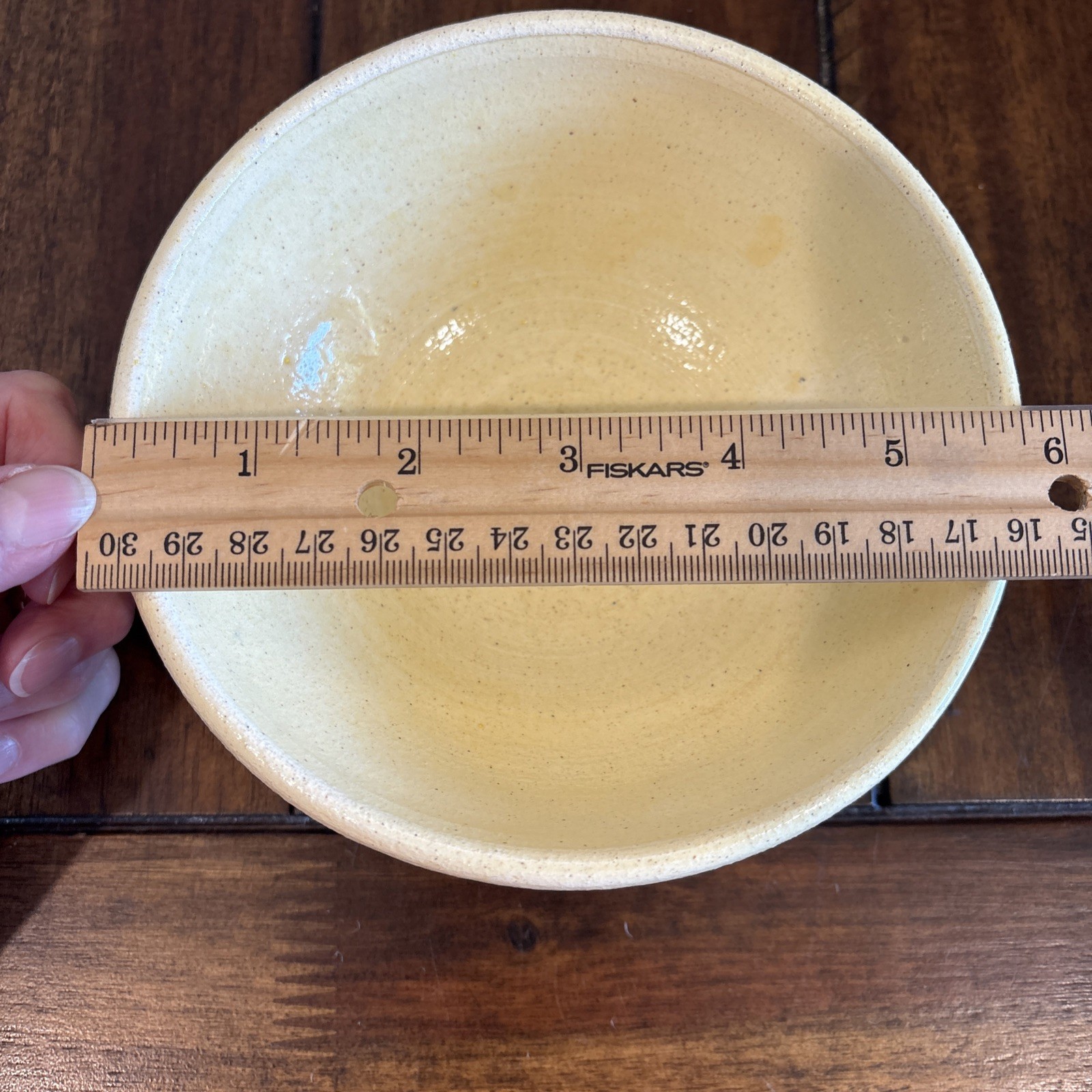 2 Studio Art Pottery Bowls Yellow Signed 1997