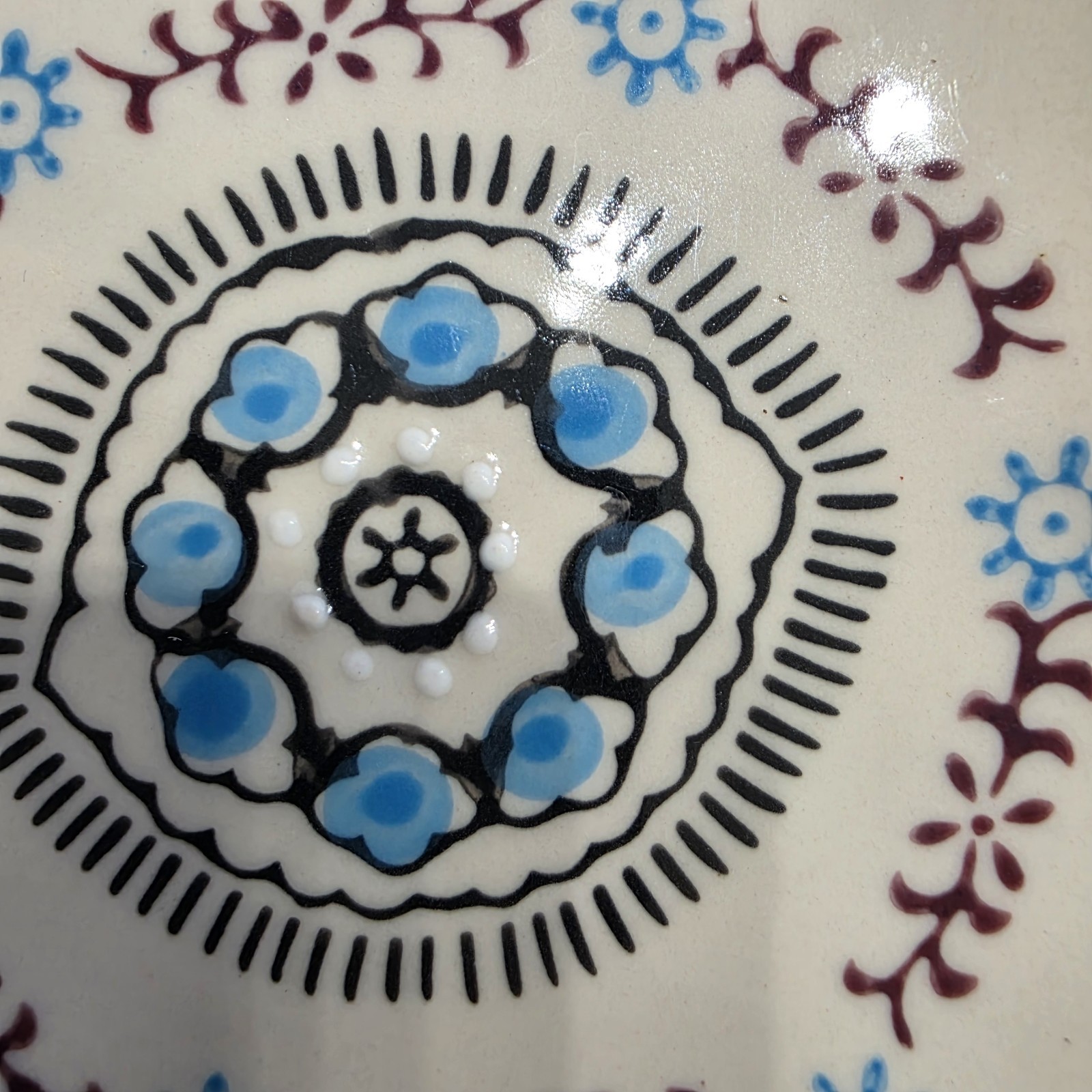 Yokohama Studio Hand Painted Floral Ceramic Serving/Sushi Platter