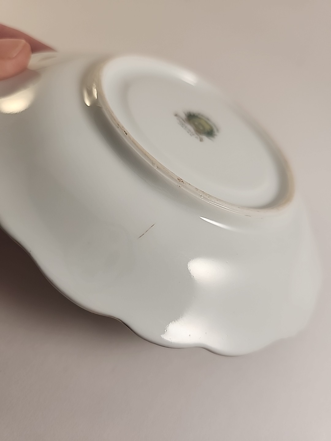 Vintage Chubu China Saucer Made in Occupied Japan Hand-Painted Gold Gilt Moriage