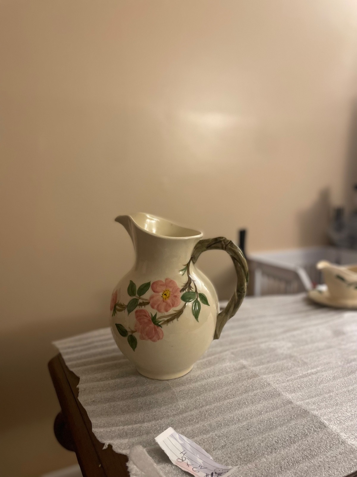 Vintage Franciscan Desert Rose Large ~8.5″ Water Pitcher