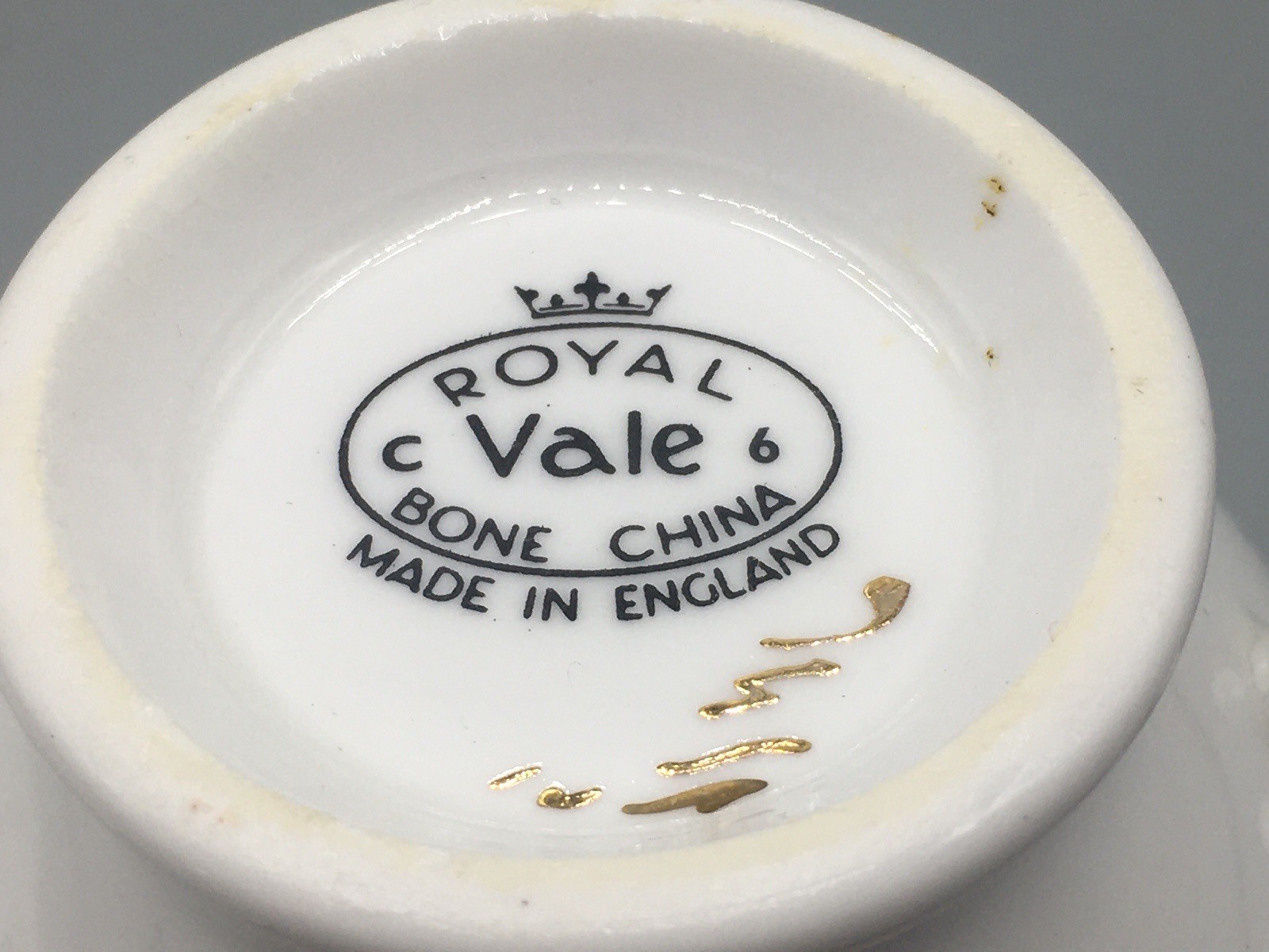 Royal Vale Bone China Lilly’s Yellow & Red Floral Teacup & Saucer Vintage