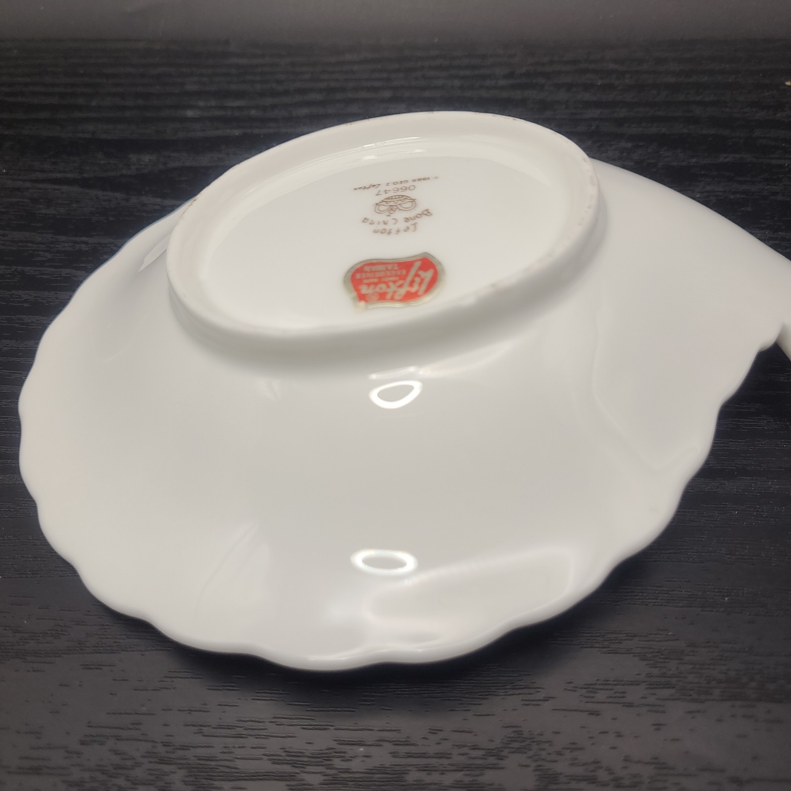 Vintage 1988 Lefton Bone China Red Cardinals & Holly Trinket Dish