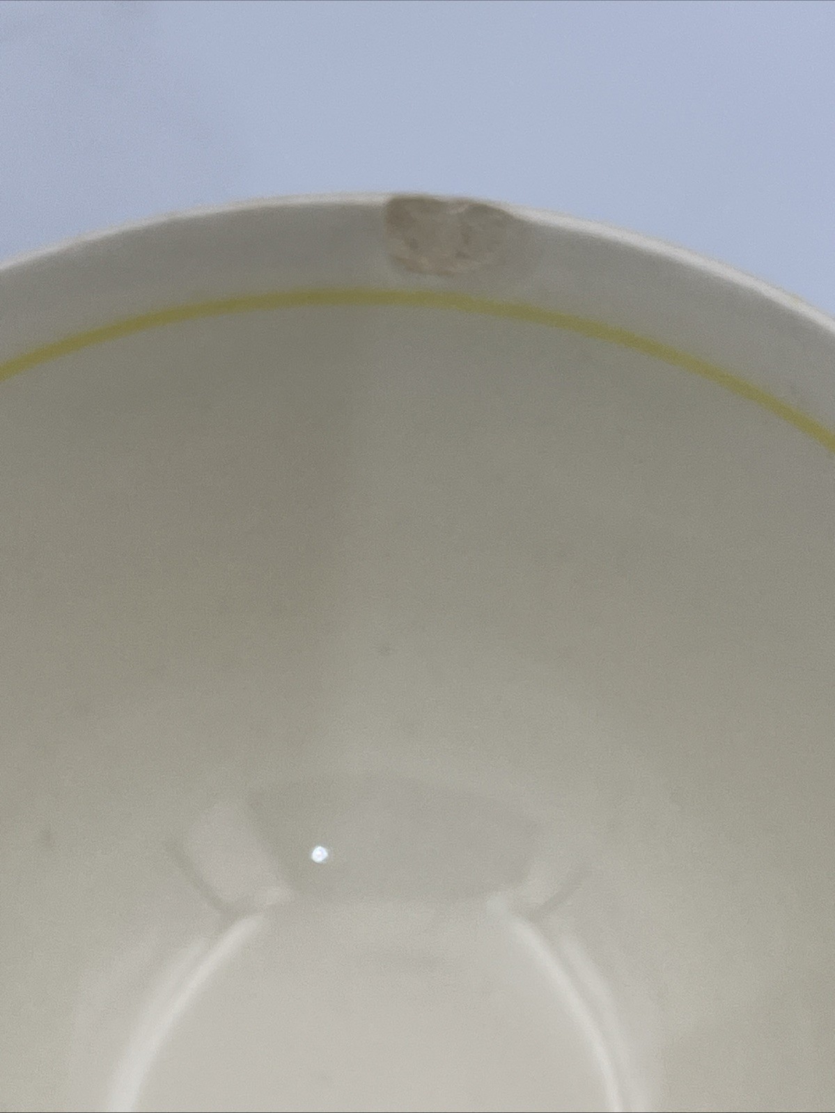 Blue Ridge Pottery Yellow Nocturne Set Of 6 Tea Cups & Saucers 3 Cups Have Chip