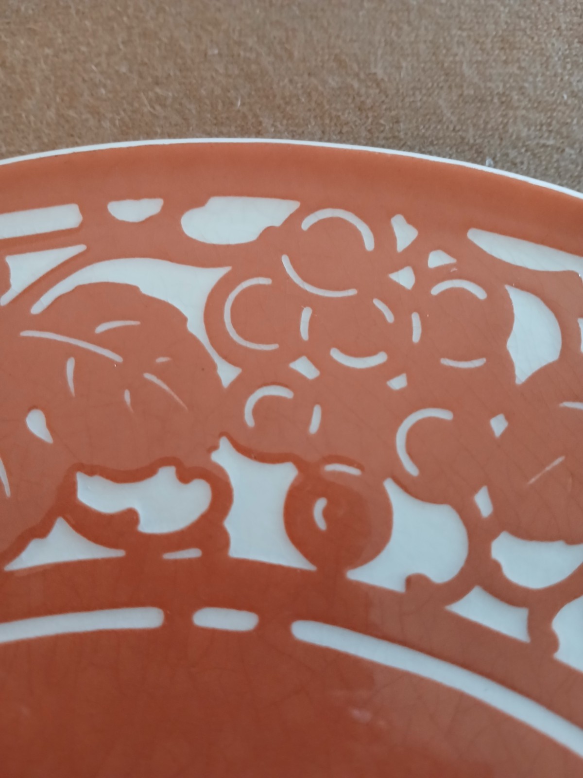 VILLEROY & BOCH SAXONY CONCORD ROUND PLATTER 12″ GRAPES & LEAVES PINK PEACH