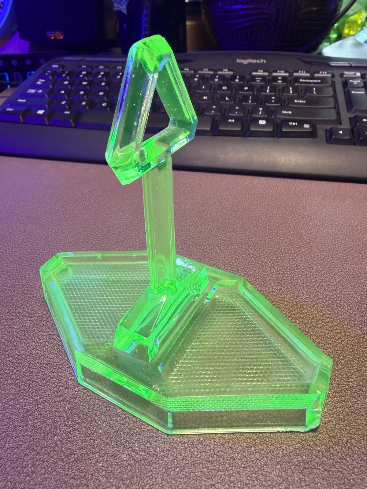 Vintage ~ Uranium Vaseline Glass ~ S&P Caddy/Holder