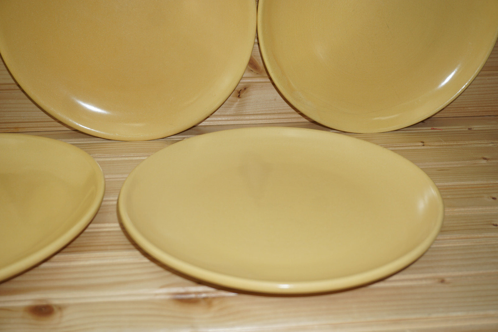 La Solana Pottery Yellow / Orange (5) Dinner Plates, 10″ (S41)