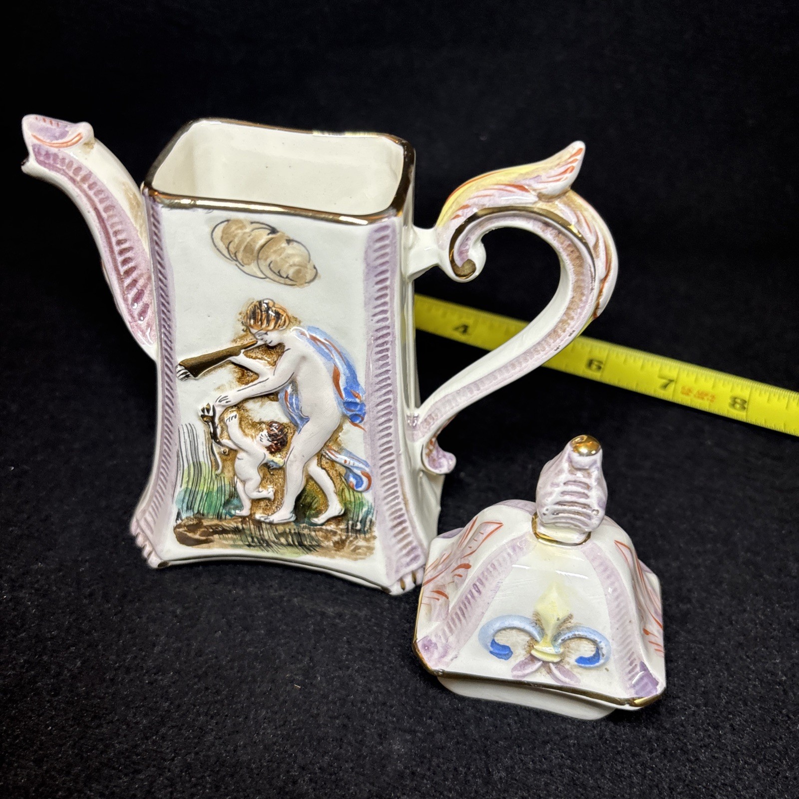 27 Pc R Capodimonte Italy Cherub Demitasse Espresso Tea Coffee Set