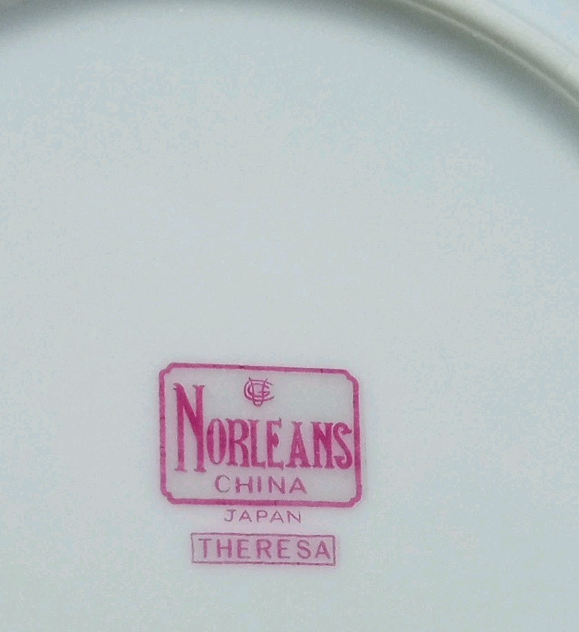 Norleans Theresa Japan Berry Fruit Bowl Fine China Platinum 1964 Vintage 5 pcs