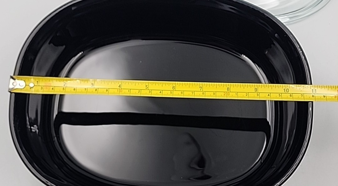 Corning Ware Casserole Dish French Black F-2-B 2.8L With Pyrex Lid Vintage